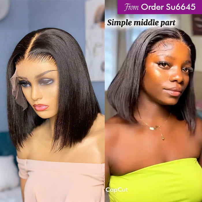 Real Review | Frontal 10'' Straight Bob Wig Or Glueless