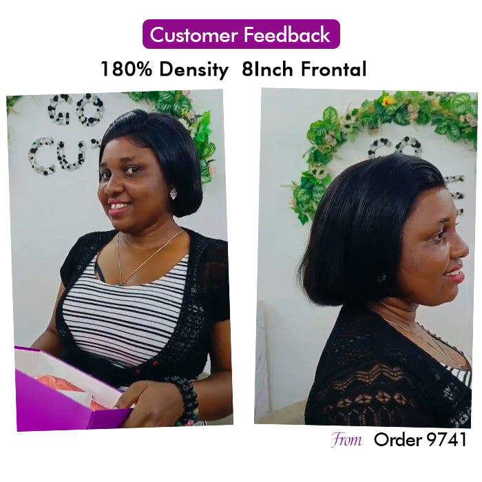 Wholesale Price | Bob Wig |  Frontal/Closure HD Lace Glueless (8-12'')