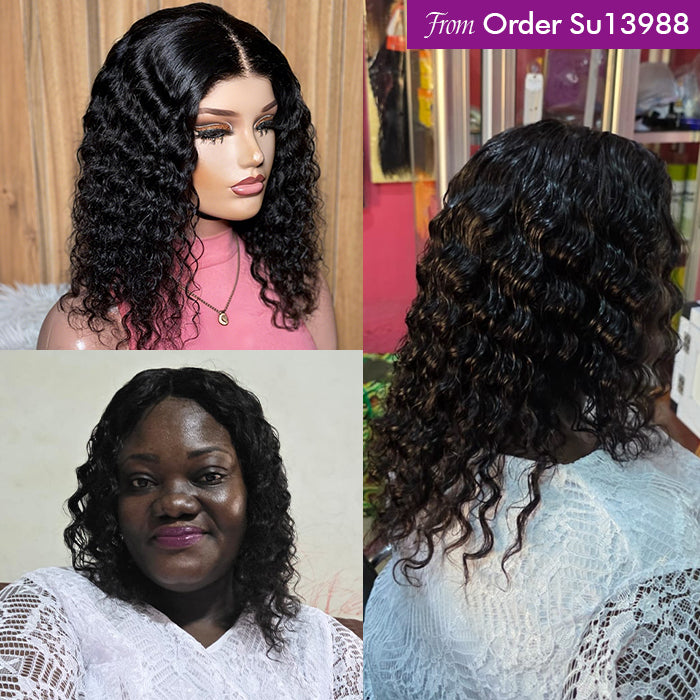 Real Review |Closure/ Frontal Deep Wave Wig Or Glueless(16''/20'')