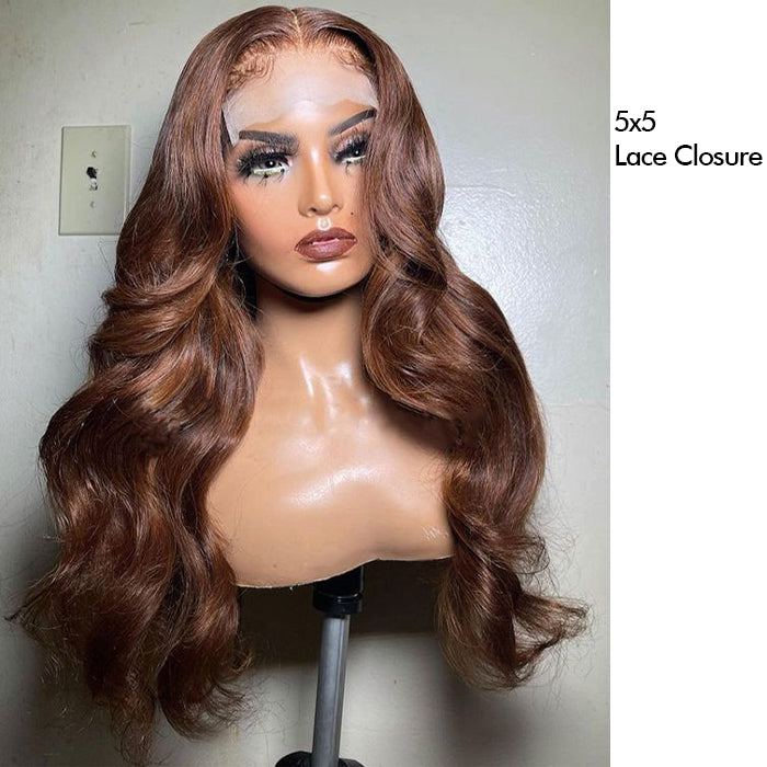 Real Show |#4 Body Wave Wig |  Frontal/Closure Glueless (14-32'')
