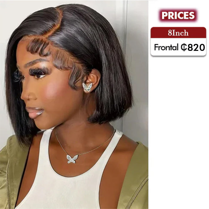 Real Show | Super Double Drawn Bob Wig | Frontal/Closure Lace Or Glueless (8-16'')