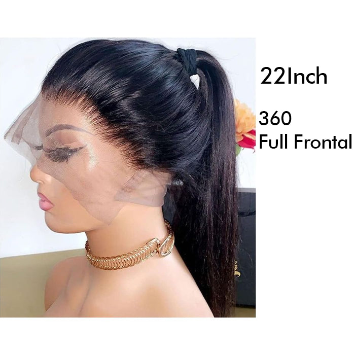 Real Show | Straight Wig | 360 Lace Full Frontal HD Lace  (12-30'')