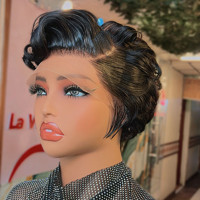 8 Inch Pixie Bob Wig | 13x4 Frontal Lace Or Glueless