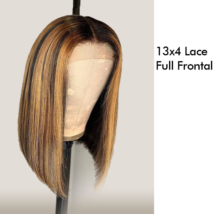 Real Show | P4/27 Highlight Wig | Straight Bob | Frontal/Closure Glueless (8-16'')