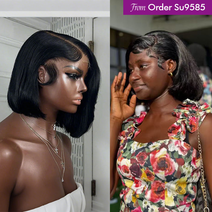 Real Review | 10'' Super Double Drawn Bob Wig | Frontal/Closure Or Glueless