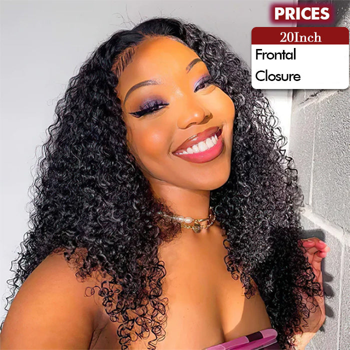 Real Show | Curly Wig |  Frontal/Closure Transparent Lace Glueless (14-32'')