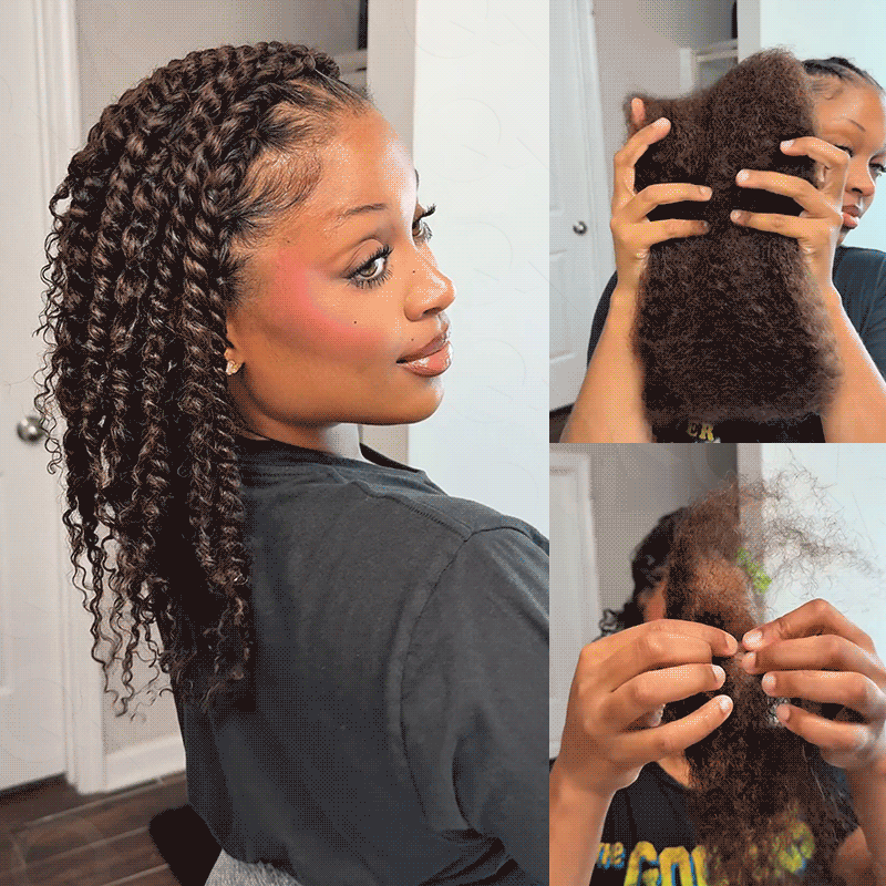 Afro Kinky Bulk Hair Extensions For Braiding Dreadlock Human Hair