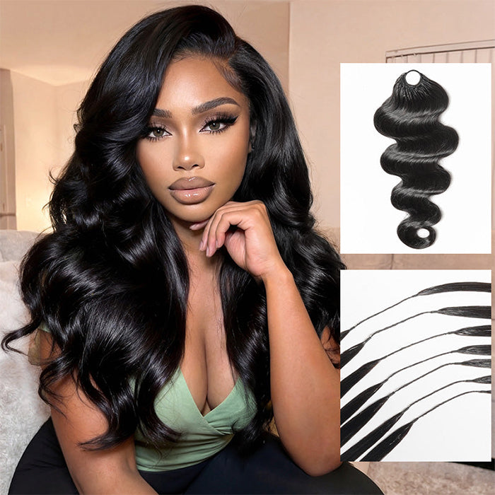Customize-Body Wave Crochet Human Hair | Miracle Knots Friendly for Boho Braids