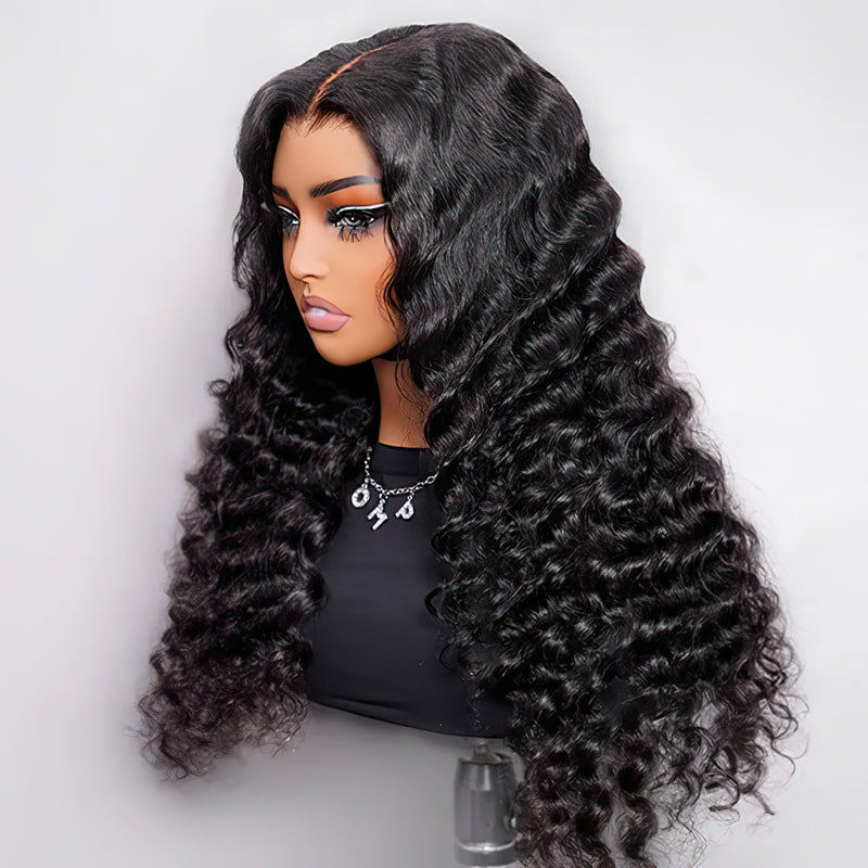 Loose Deep Wave Wig 2x6 5x5 Lace Closure Wig Transparent Lace Wigs For Women