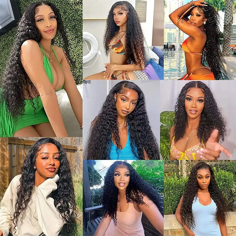 Buy 1 Get 1 Free | Deep Wave Wig+Free Straight Bob Wig | Frontal/ Closure Wig