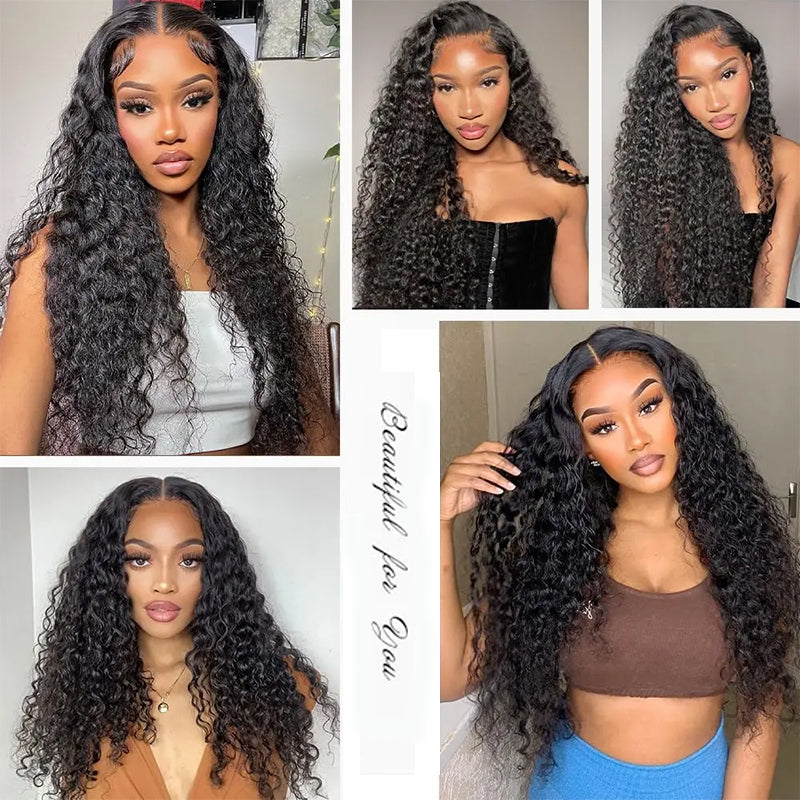 Buy 1 Get 1 Free | Water Wave Wig+Free Straight Bob Wig | Frontal/ Closure Wig