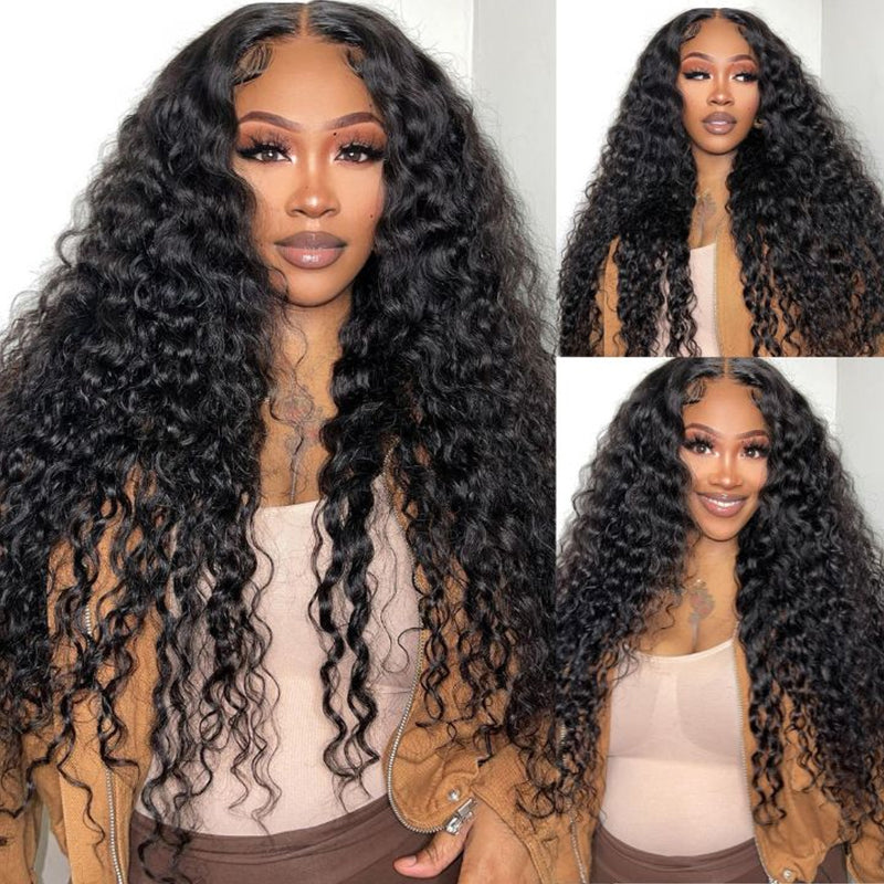 Buy 1 Get 1 Free | Water Wave Wig+Free Straight Bob Wig | Frontal/ Closure Wig