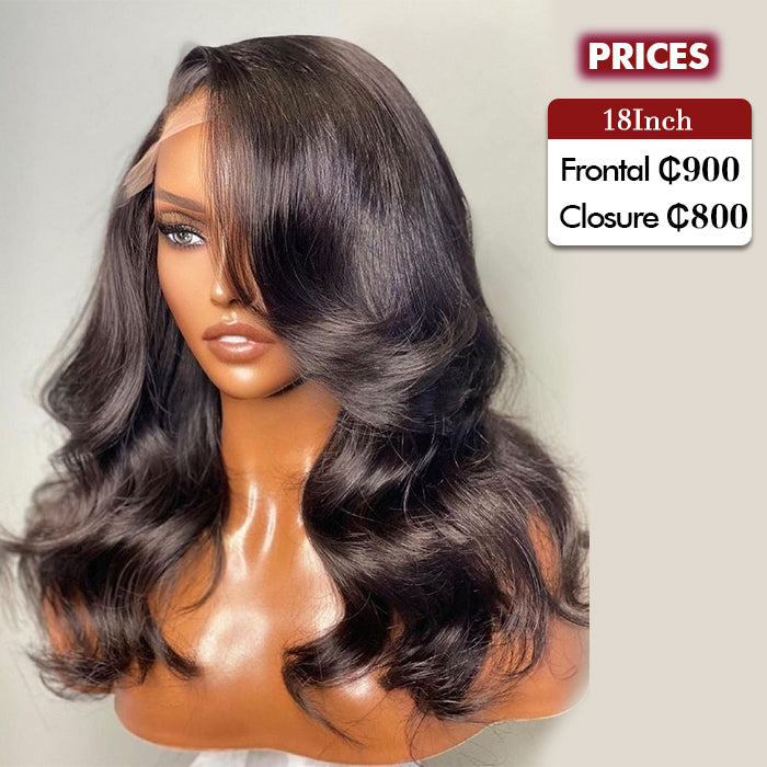 Clearance Sale | Body Wave Wig | Glueless Frontal/ Closure(12''-32'')(No Restock)