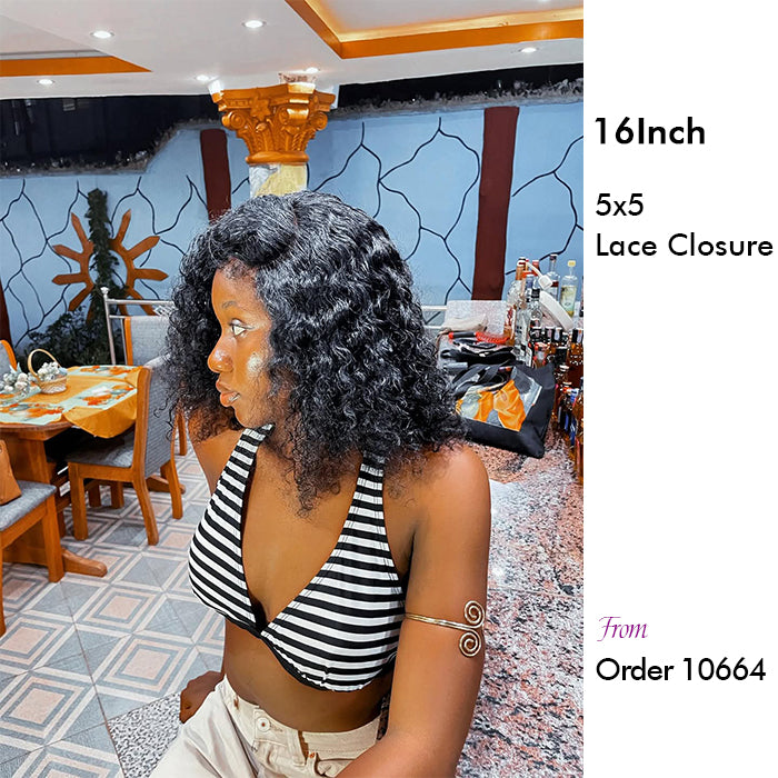 Real Show |4C Edge Hairline | Curly Wig | Frontal/Closure HD Lace Or Glueless (14-32'')