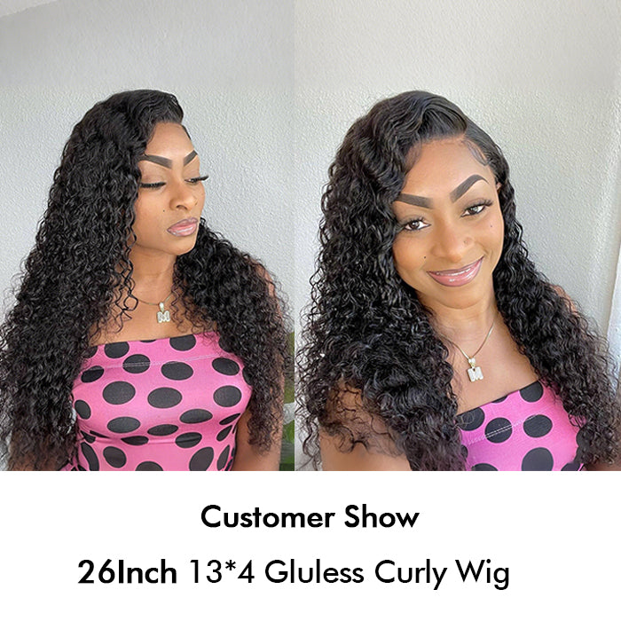 Real Show | Curly Wig |  Frontal/Closure HD Lace Glueless (14-32'')