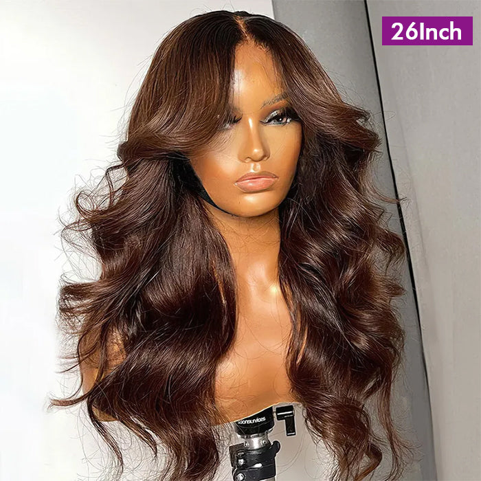 Wholesale Price | Brown Body Wave Wig | Glueless Lace Frontal/Closure(24''/26'')