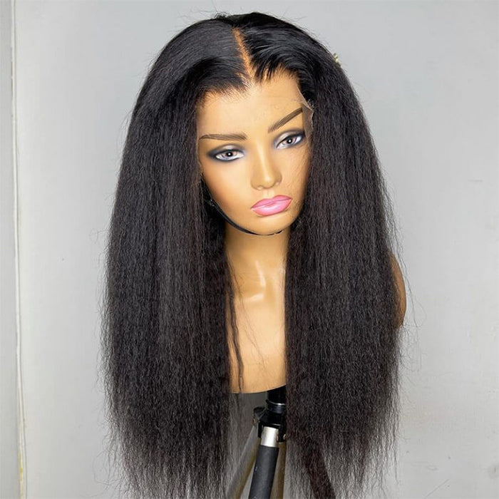 24/26 Inch Yaki Straight Wig | Frontal Wig Or Glueless