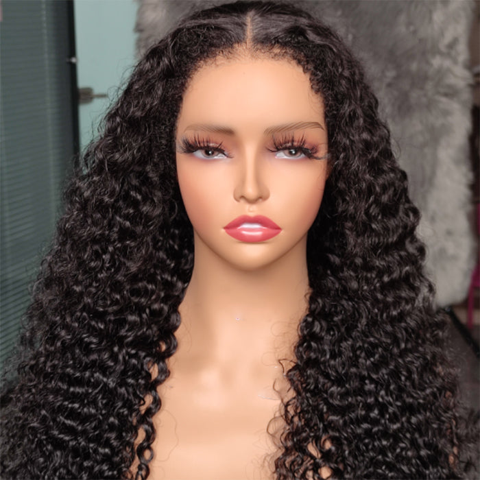 Real Show |4C Edge Hairline | Deep Wave Wig | Frontal/Closure Transparent Lace Or Glueless (14-32'')