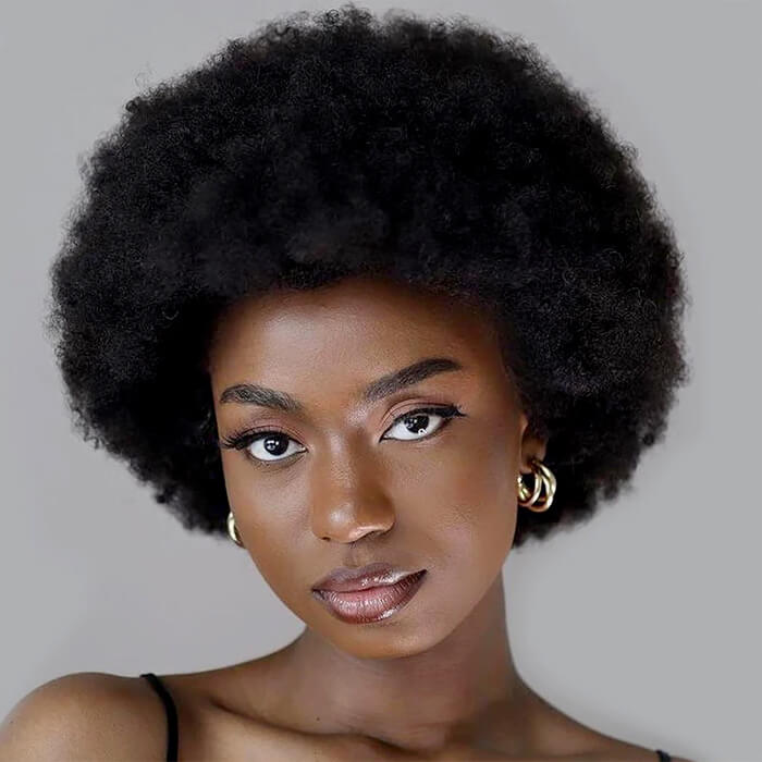 Pre-cut Lace Frontal 13x4 | Afro Short Curly Wig | Pixie Cut Wigs