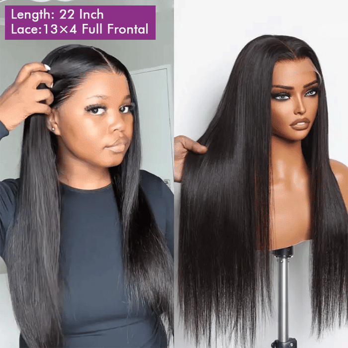Silky Straight Wig | 13x4/4x4 Lace Glueless Pre-plucked Hairline