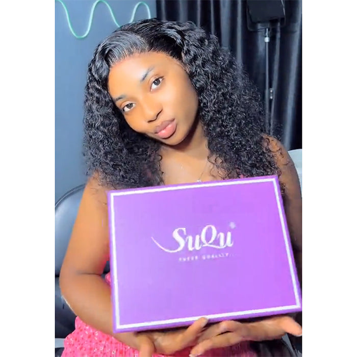 Real Review | Pre-cut Lace Frontal 22''Curly Wig Or Glueless