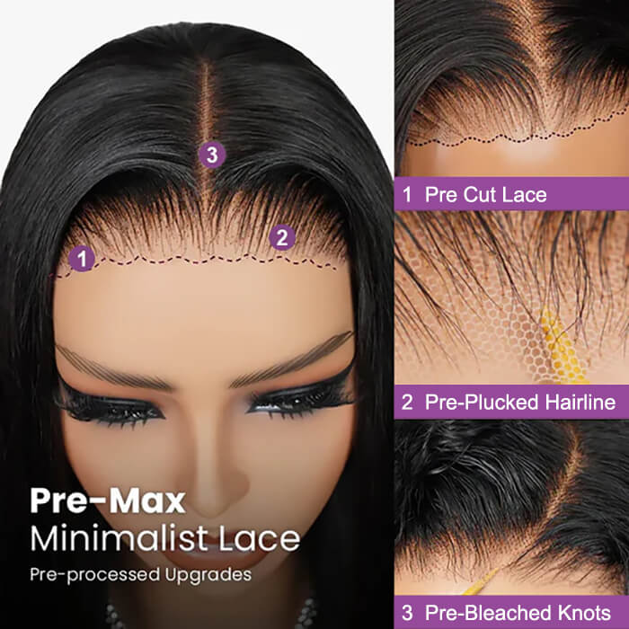 Glueless 10'' Straight Bob Wig |100%Human Hair