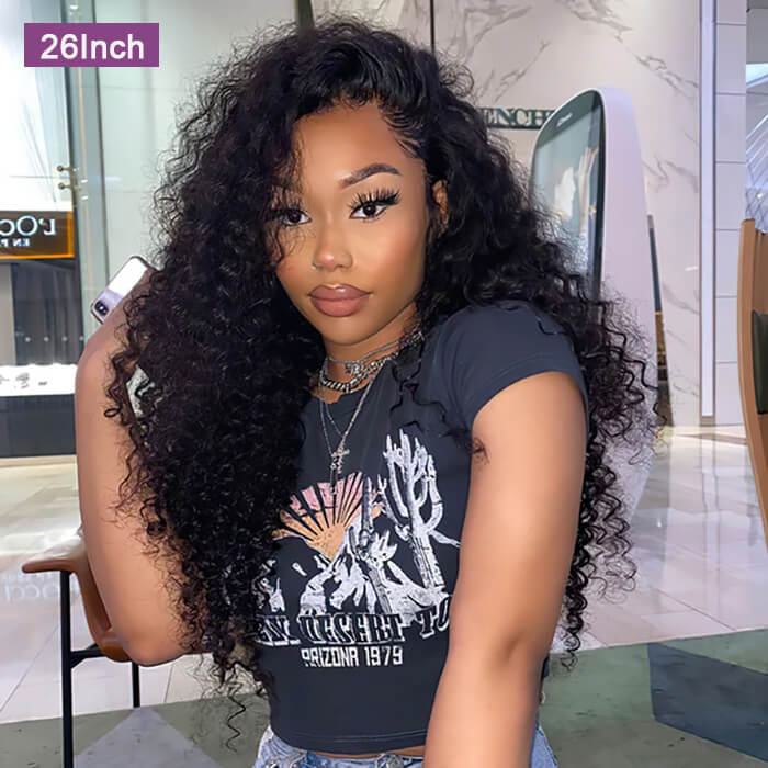 Jerry Curl 2x6 5x5 Lace Closure Glueless Wig Human Hair Wigs Pre Plucked