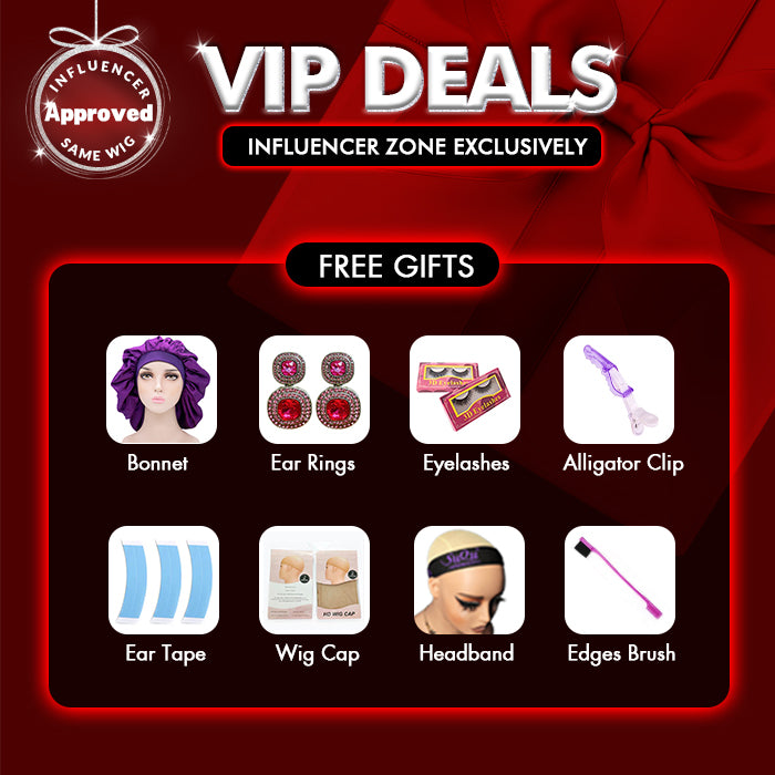 Influencer Show | 22'' Straight Wig | Glueless Closure Wig 4×4 Lace