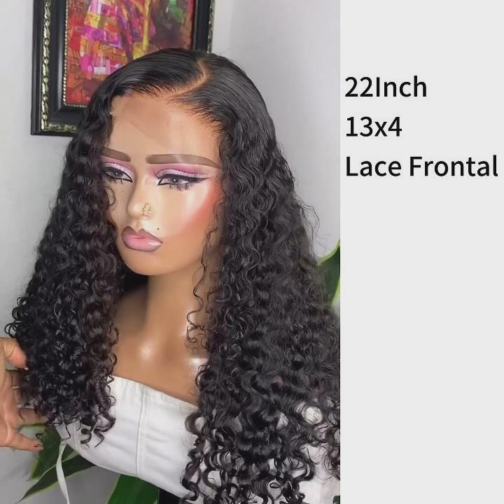 Real Show | Curly Wig |  Frontal/Closure Transparent Lace Glueless (14-32'')