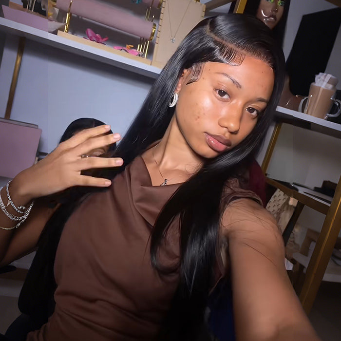 Real Review |Closure Lace 24''Straight Wig Or Glueless