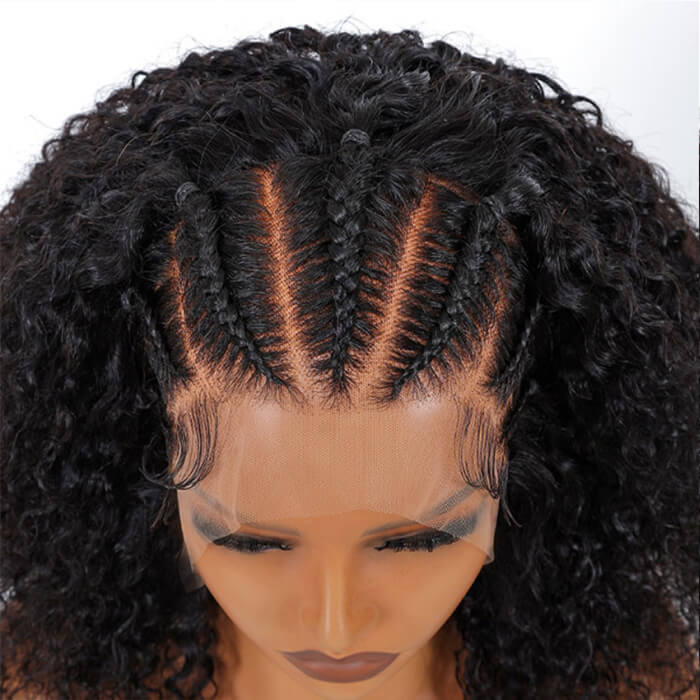 Frontal 13x4 Lace | Stylist Braided Wigs | Curly Wig(14''-32'')