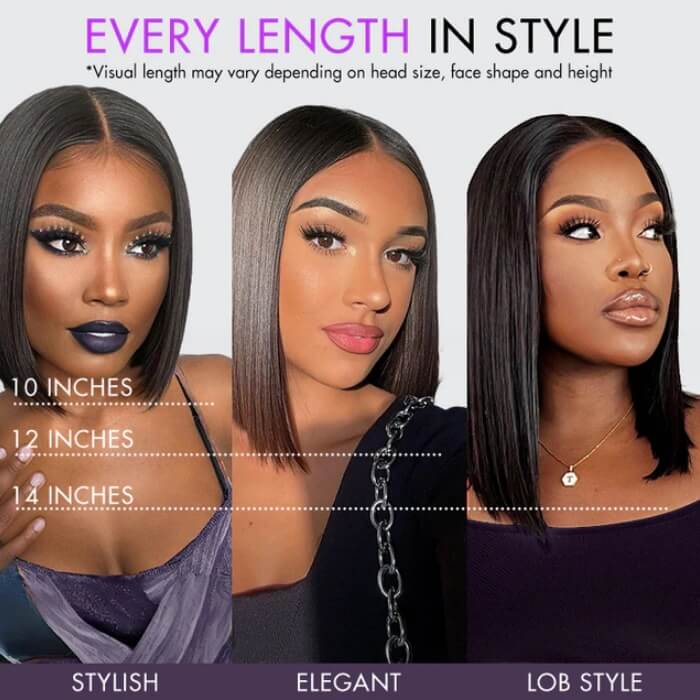 Wholesale Price | Bob Wig |  Frontal/Closure HD Lace Glueless (8-12'')