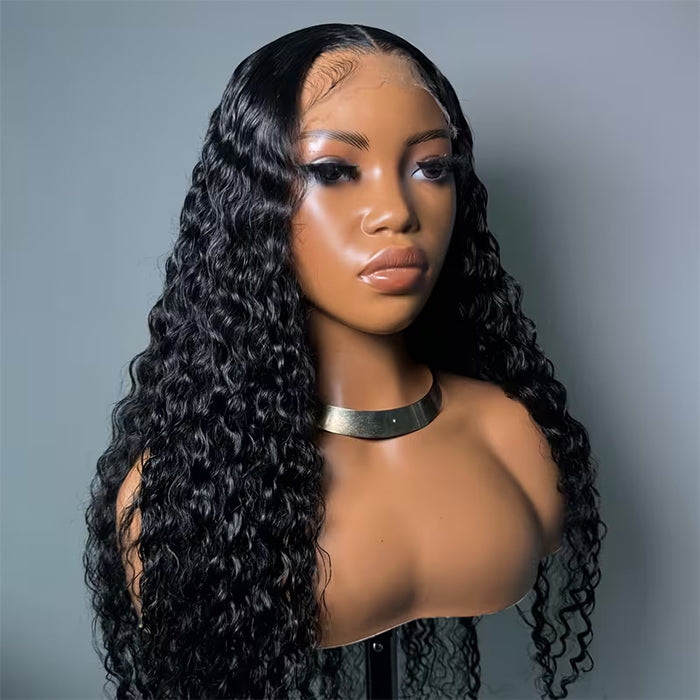 Real Show | Deep Wave Wig | Frontal/Closure Transparent Lace Glueless (14-32'')