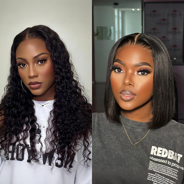 2Wigs=₵1599 | 20'' Water Wave Wig+10'' SDD Bob Wig