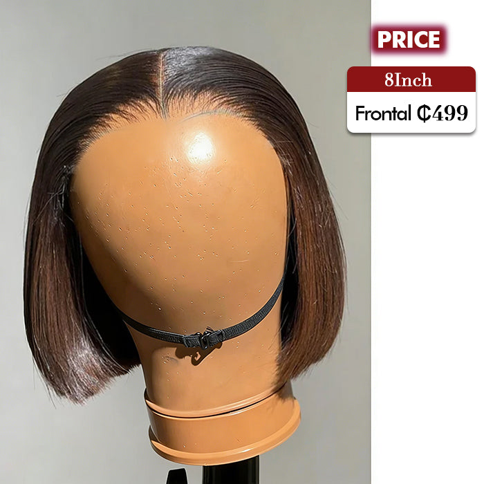 Clearance Sale | Brown Bob Wig |Glueless Frontal/ Closure(No Restock)