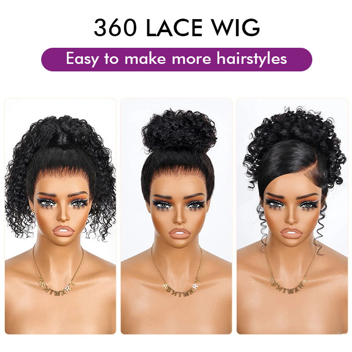 Real Show | Curly Wig | 360 Lace Full Frontal HD Lace  (12''-30'')