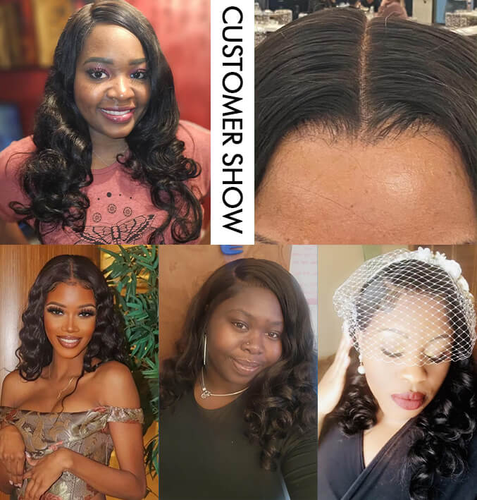[18''=₵999] Pre-everything Glueless Loose Wave Wig Closure/ Frontal Pre Cut Lace Wig