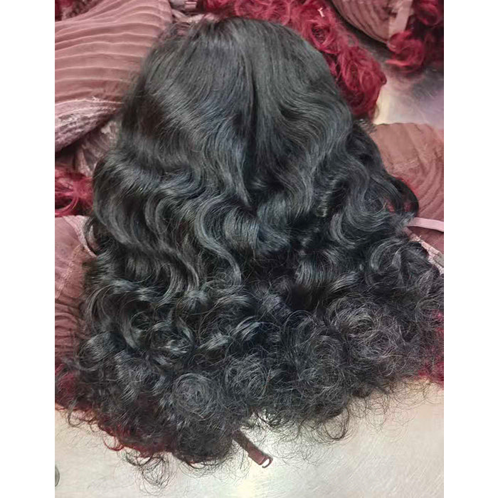 Wholesale Price | 18'' Closure Bouncy Wavy Egg Curl Wig