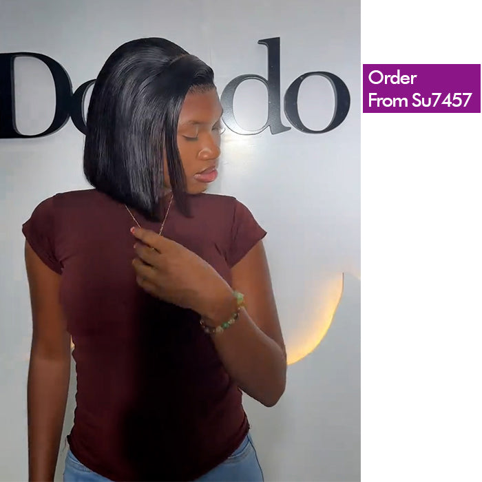 Real Review | Frontal 10'' Straight Bob Wig Or Glueless
