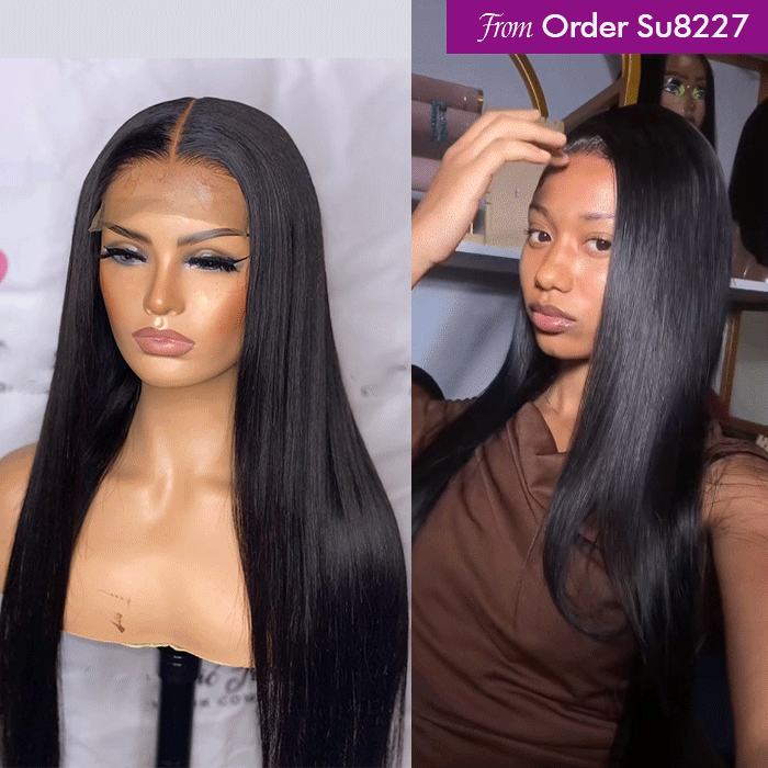 Real Review |Closure Lace 24''Straight Wig Or Glueless