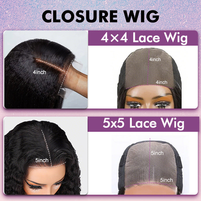 Real Review |Closure Lace 24''Straight Wig Or Glueless