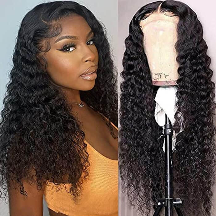 Buy 1 Get 1 Free | Deep Wave Wig+Free Straight Bob Wig | Frontal/ Closure Wig