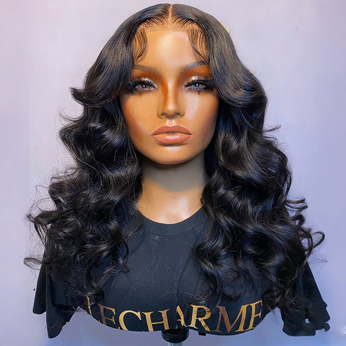 18 Inch Loose Wave Wig | Closure Pre Cut Lace Wig