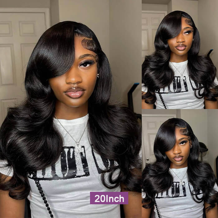 [20'=₵999] Body Wave HD Invisible Glueless Closure/ Frontal Wigs Pre Plucked Brazilian Virgin Hair