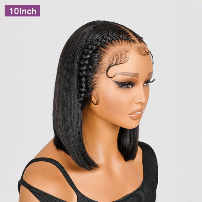 Frontal 13x4 Lace | Stylist Braided Wigs | Straight Wig(14''-32'')