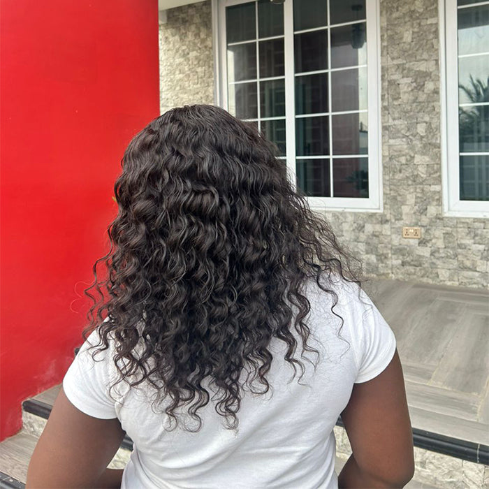 Real Review |Closure/ Frontal Deep Wave Wig Or Glueless(16''/20'')