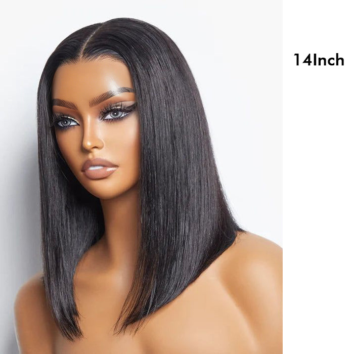 Wholesale Price | 14'' Straight Bob Wig | Glueless Closure 4*4 Lace