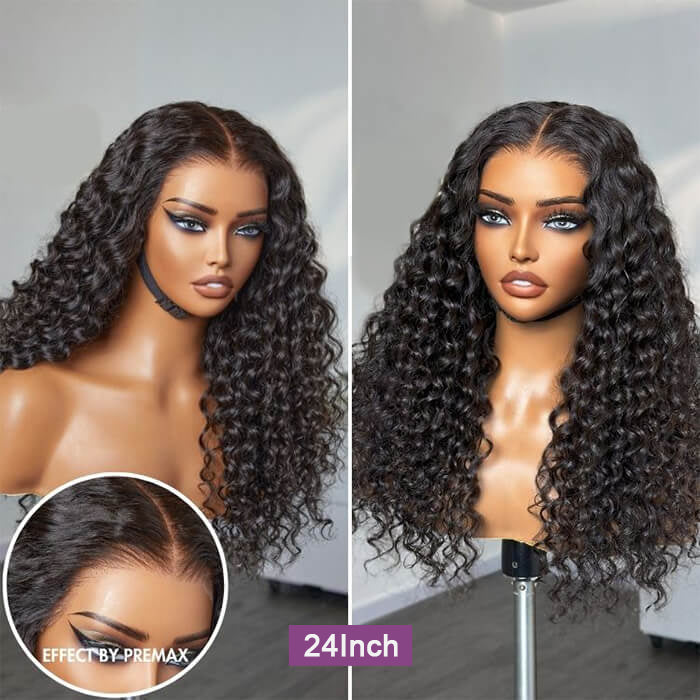 Glueless Deep Wave Pre Cut Lace 4x4/5x5/13x4 Closure/ Frontal Wig