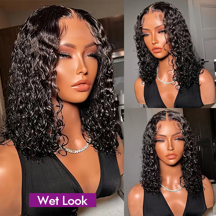 Real Review | Glueless Closure 16''Curly Bob Wig