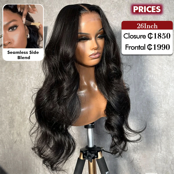 Wholesale Price | 26'' Body Wave Wig | Glueless Frontal/Closure Lace
